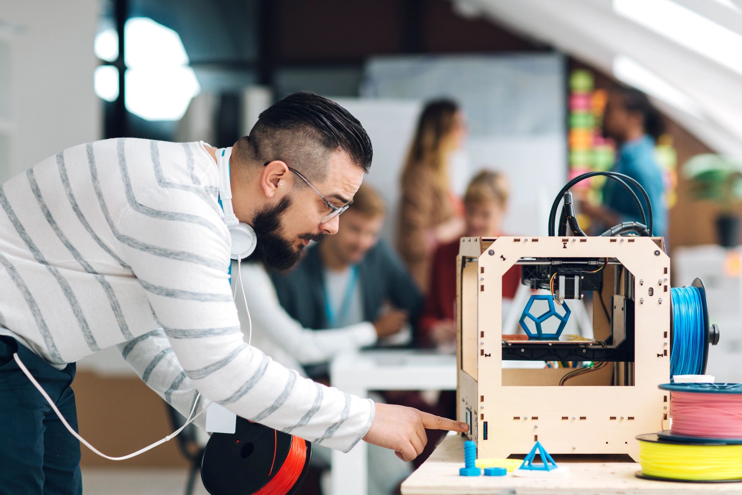 3d printer in action