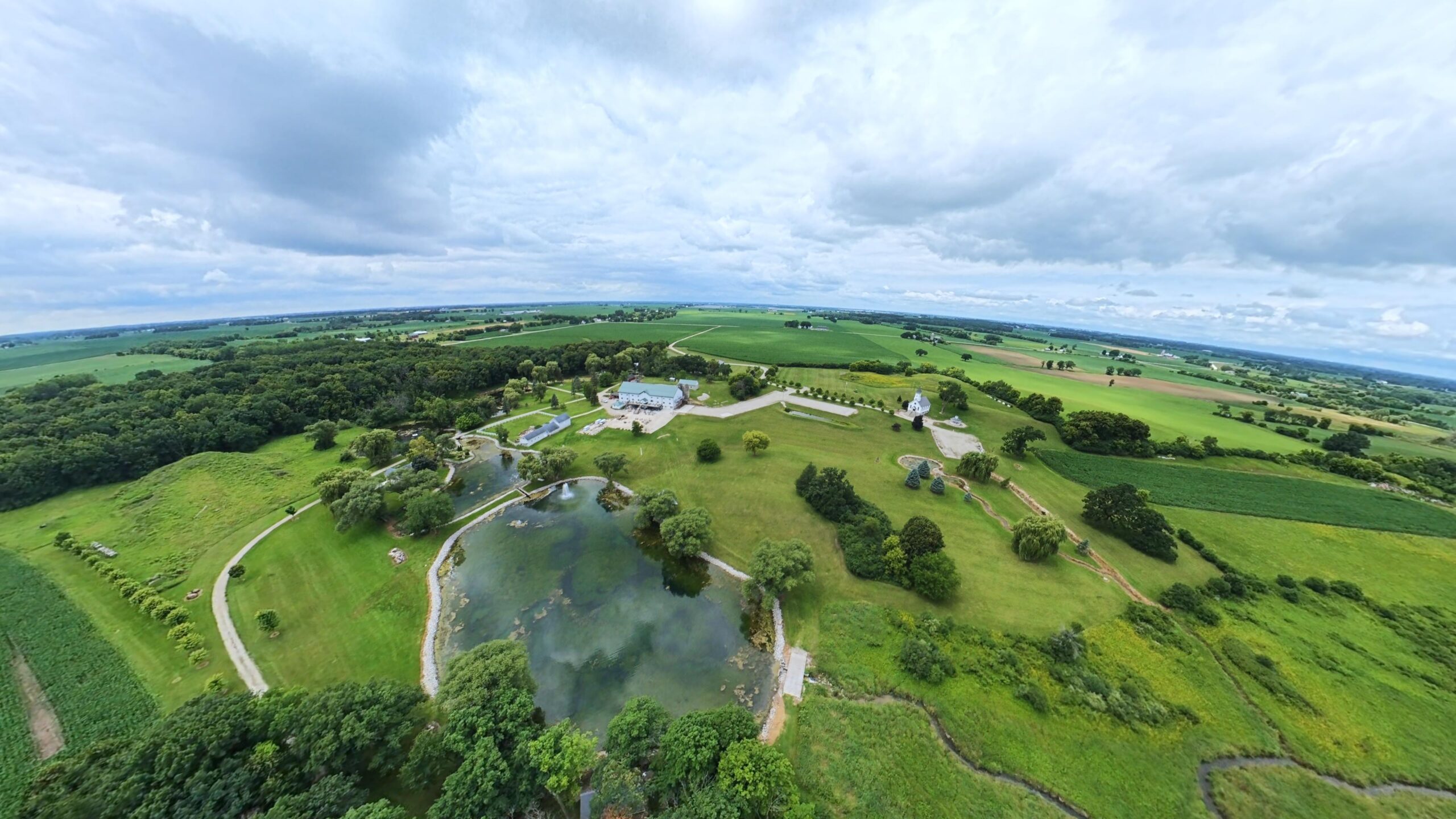 Drone photo showcasing aerial coverage and landscape detail